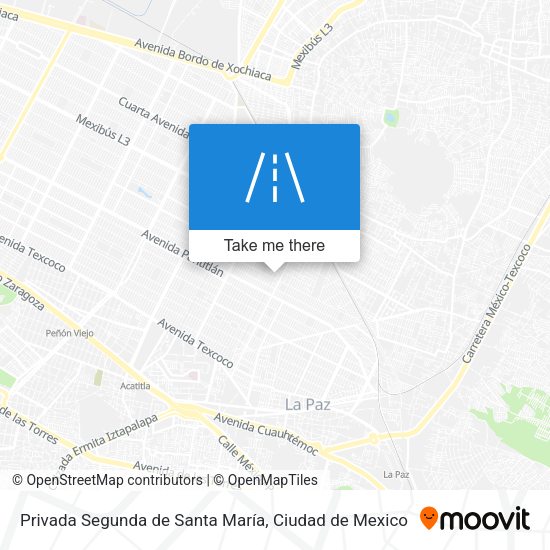 Mapa de Privada Segunda de Santa María