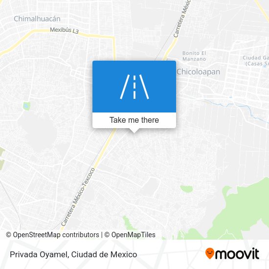 Privada Oyamel map