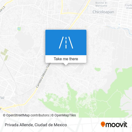 Mapa de Privada Allende