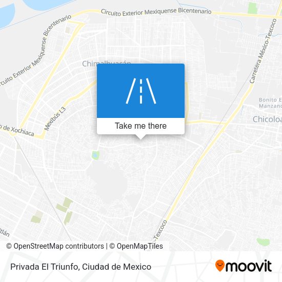 Mapa de Privada El Triunfo
