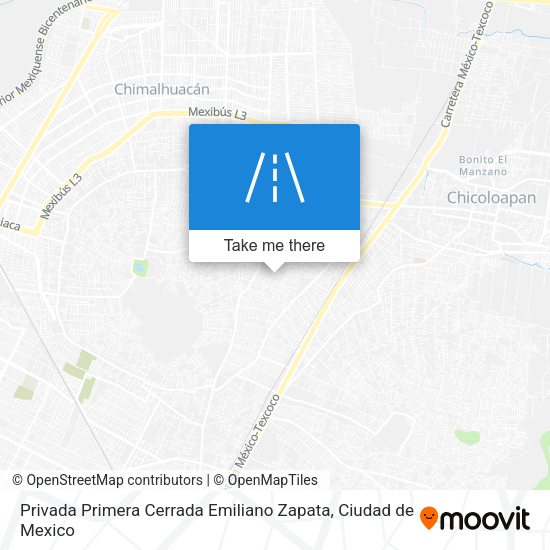 Privada Primera Cerrada Emiliano Zapata map