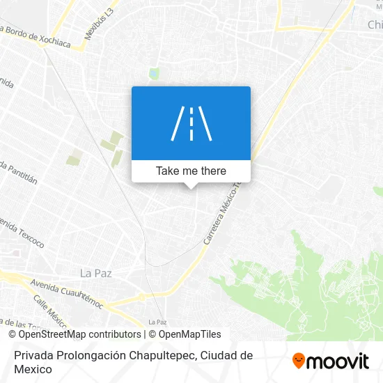Privada Prolongación Chapultepec map