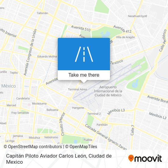 Mapa de Capitán Piloto Aviador Carlos León