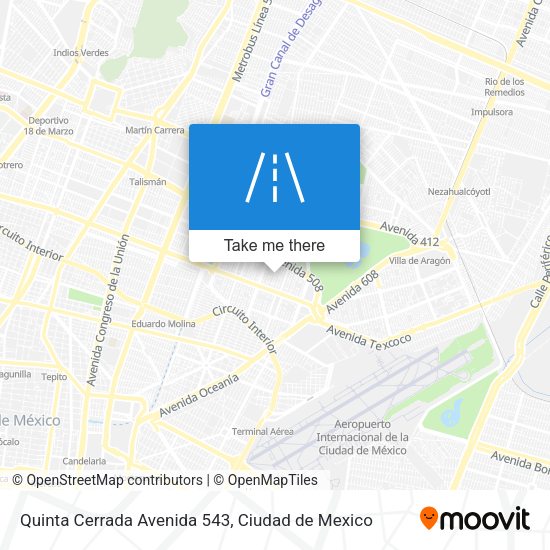 Quinta Cerrada Avenida 543 map