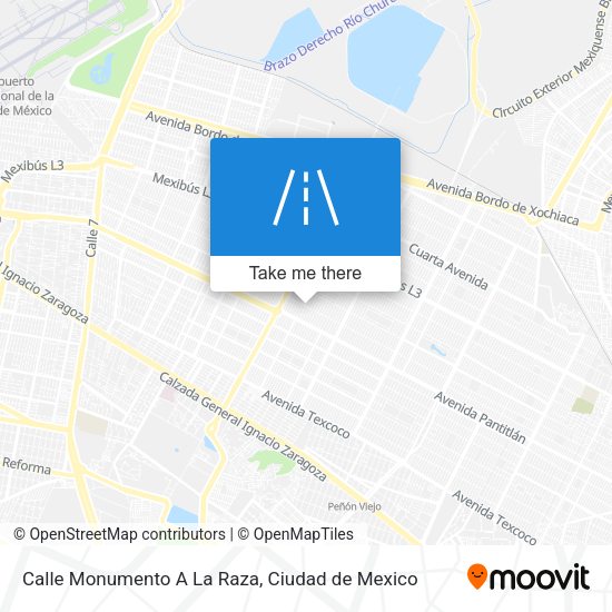 Calle Monumento A La Raza map