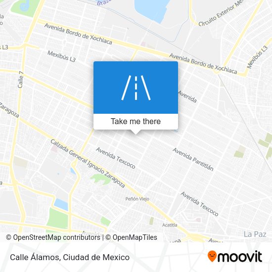 Mapa de Calle Álamos
