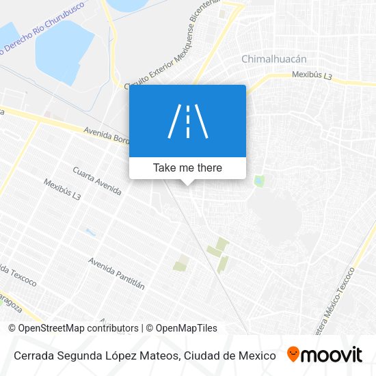 Mapa de Cerrada Segunda López Mateos