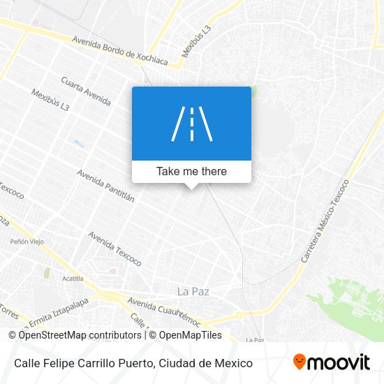 Calle Felipe Carrillo Puerto map
