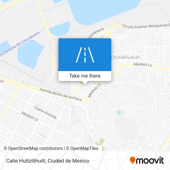 Mapa de Calle Huitzilihuitl
