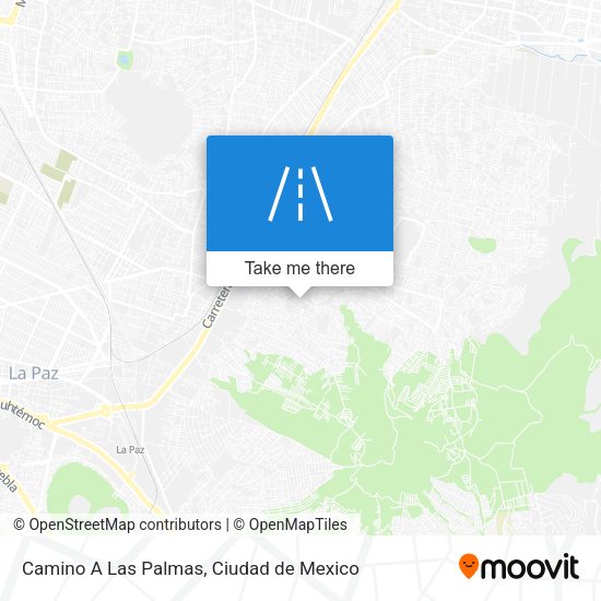 Camino A Las Palmas map