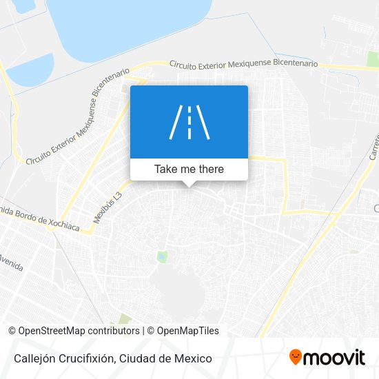 Callejón Crucifixión map