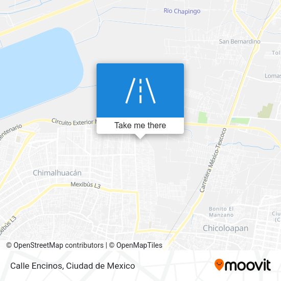 Calle Encinos map