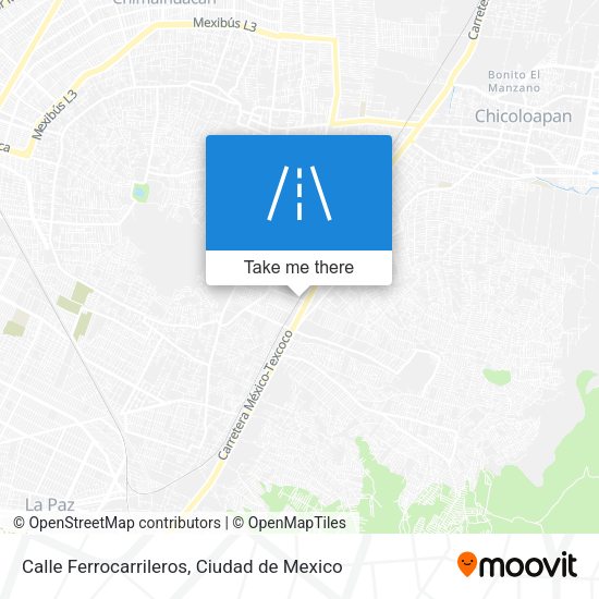 Mapa de Calle Ferrocarrileros