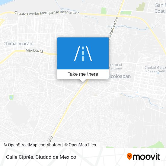 Mapa de Calle Ciprés