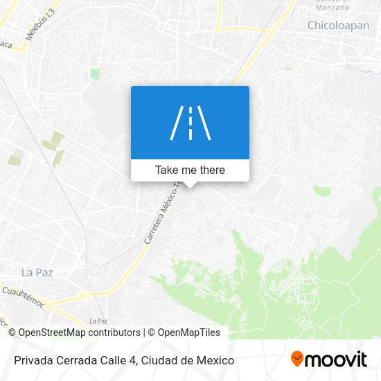 Mapa de Privada Cerrada Calle 4
