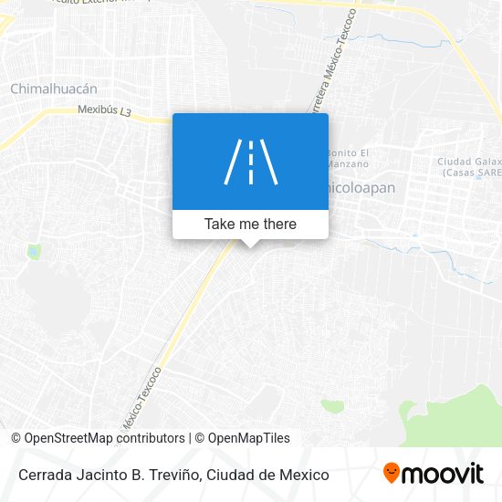 Mapa de Cerrada Jacinto B. Treviño