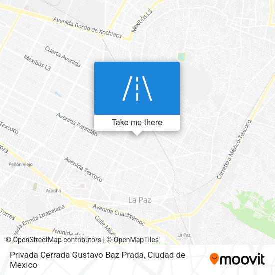 Privada Cerrada Gustavo Baz Prada map