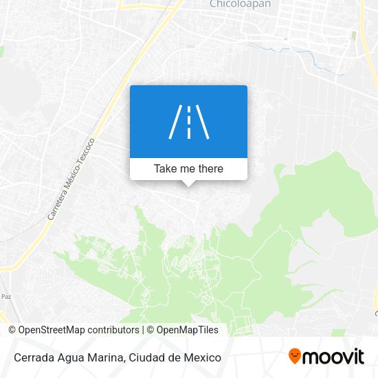 Cerrada Agua Marina map