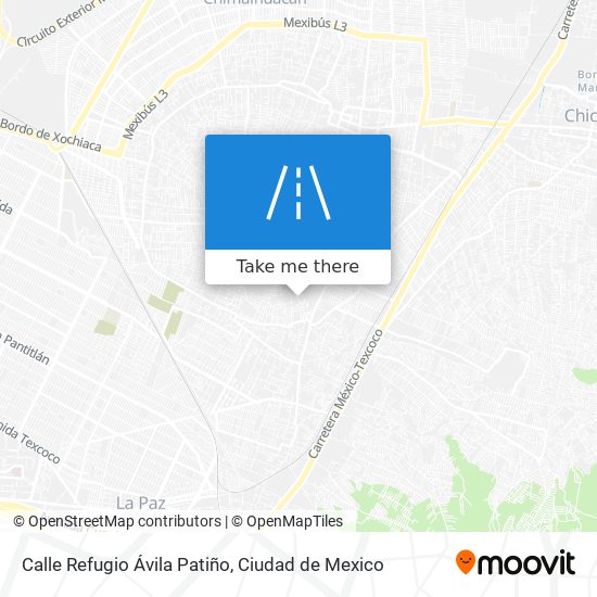 Mapa de Calle Refugio Ávila Patiño