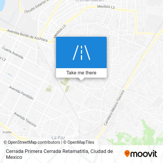Cerrada Primera Cerrada Retamatitla map