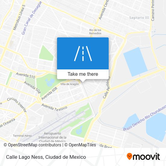 Mapa de Calle Lago Ness