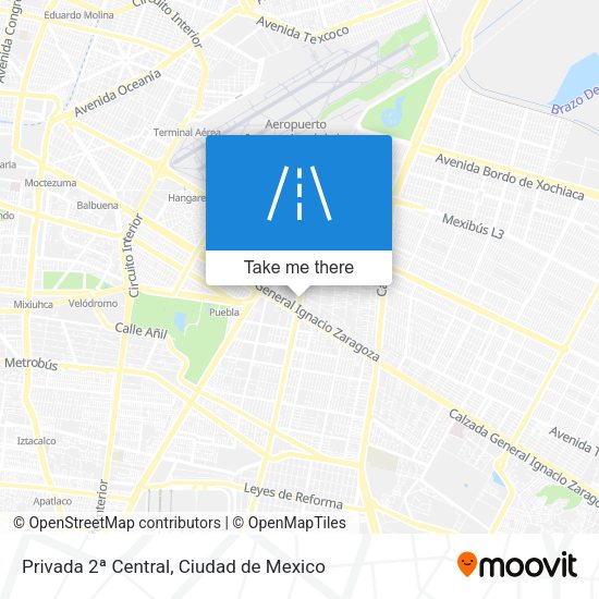 Privada 2ª Central map
