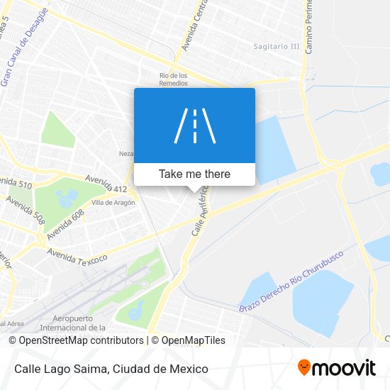 Calle Lago Saima map