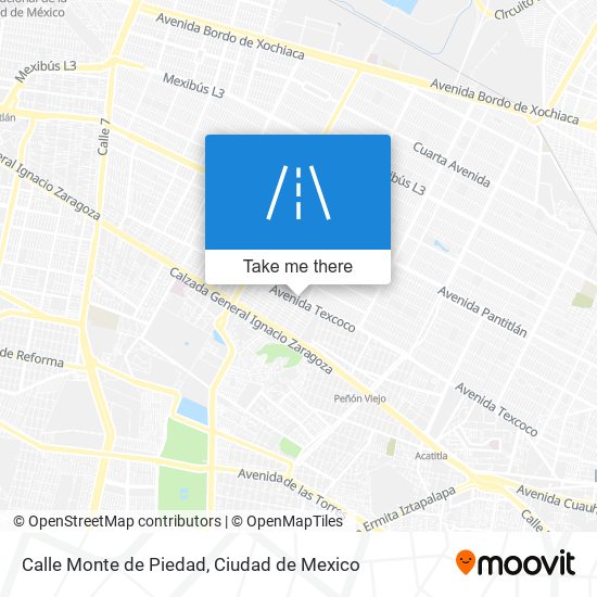 Mapa de Calle Monte de Piedad