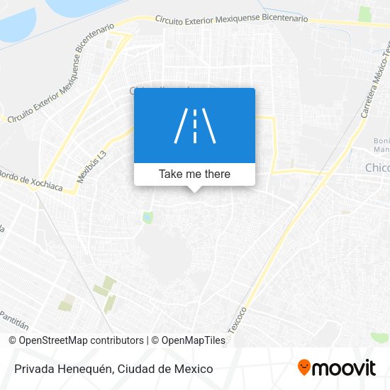 Privada Henequén map