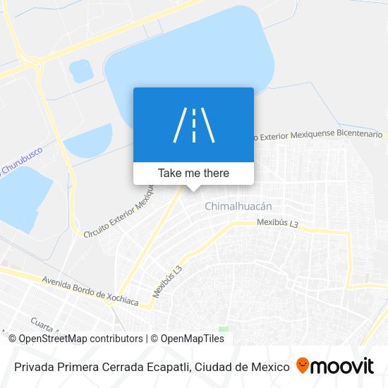 Mapa de Privada Primera Cerrada Ecapatli