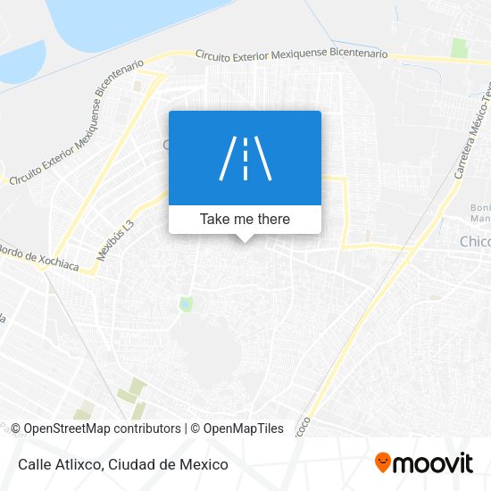 Calle Atlixco map