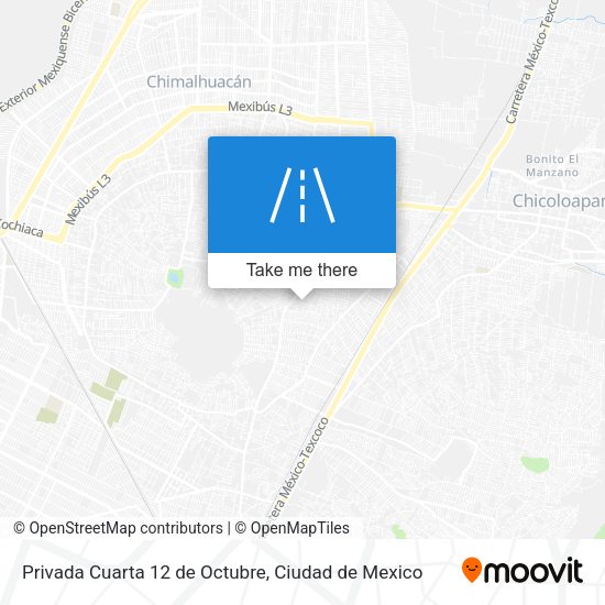 Privada Cuarta 12 de Octubre map