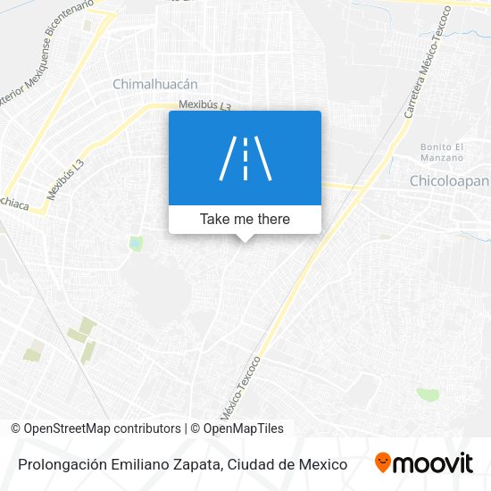 Mapa de Prolongación Emiliano Zapata
