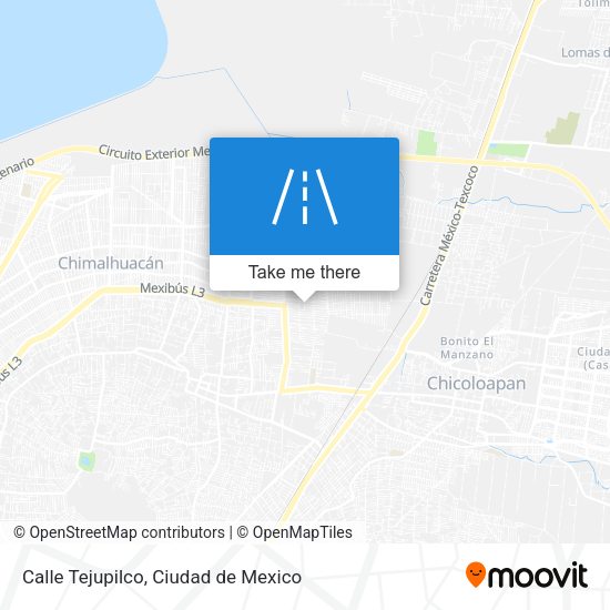 Calle Tejupilco map