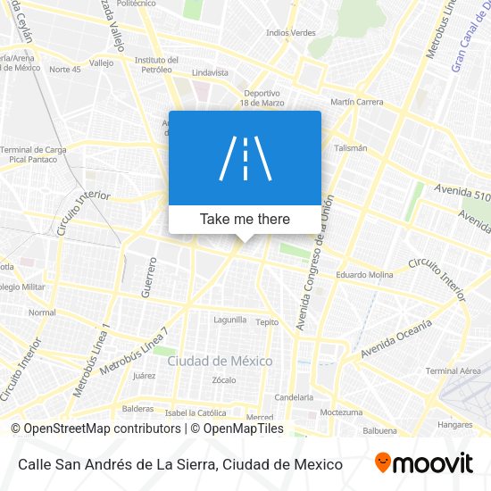 Calle San Andrés de La Sierra map