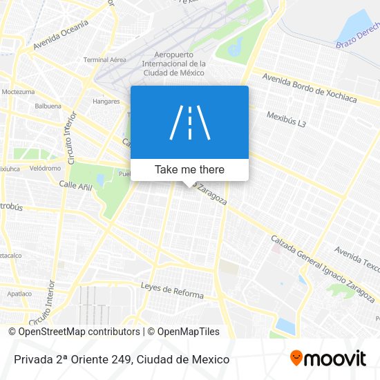 Mapa de Privada 2ª Oriente 249