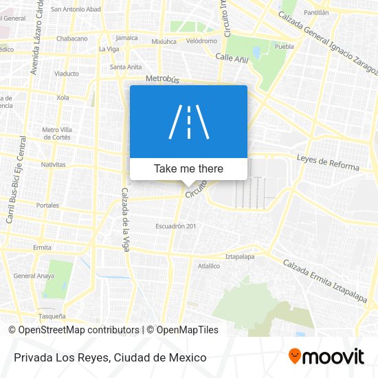 Mapa de Privada Los Reyes