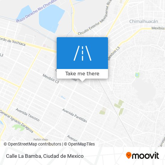 Calle La Bamba map