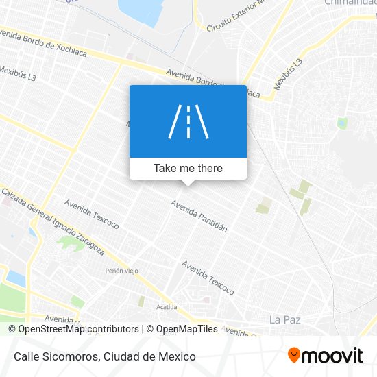 Mapa de Calle Sicomoros