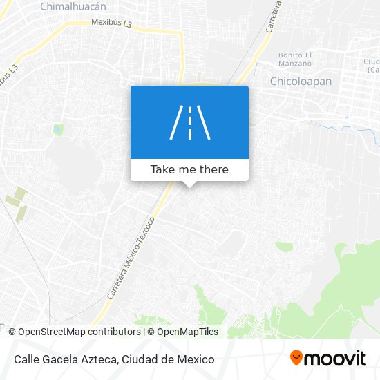 Mapa de Calle Gacela Azteca