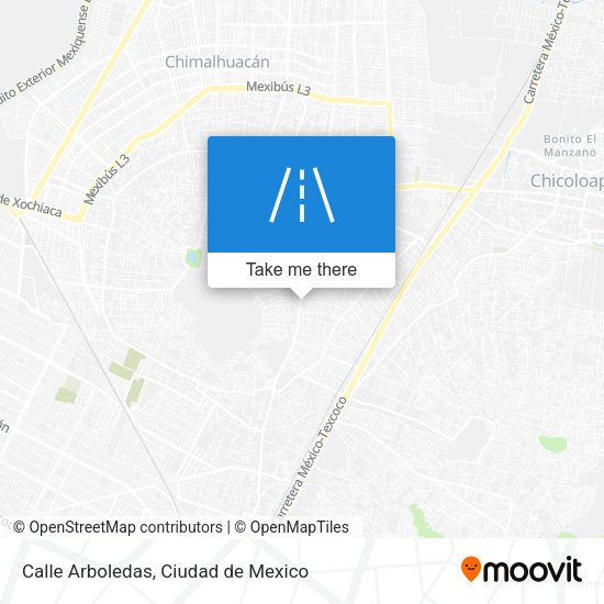 Calle Arboledas map