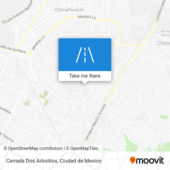 Cerrada Dos Arbolitos map