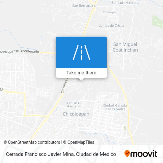 Cerrada Francisco Javier Mina map