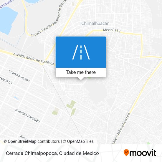 Mapa de Cerrada Chimalpopoca