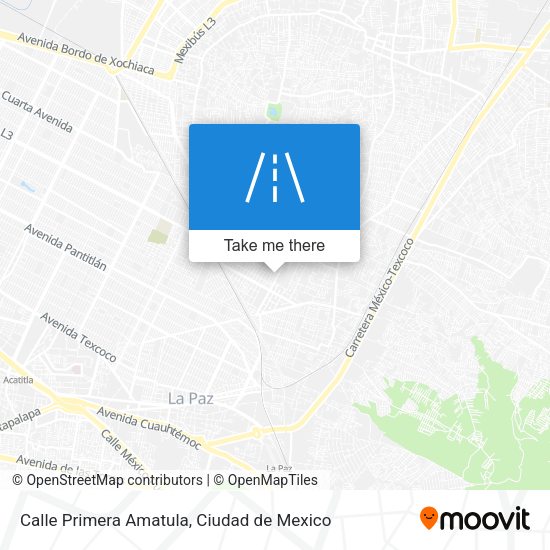 Calle Primera Amatula map