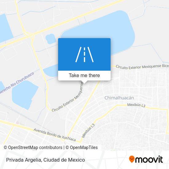 Mapa de Privada Argelia