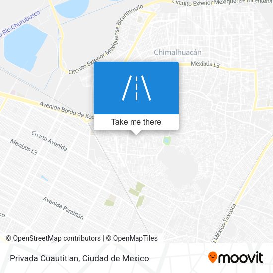 Privada Cuautitlan map