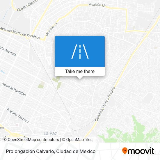Prolongación Calvario map