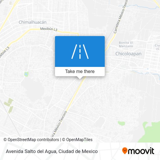 Mapa de Avenida Salto del Agua