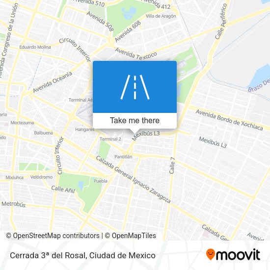 Mapa de Cerrada 3ª del Rosal